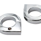 V-Twin 31-0697 chrome 1-1/4 inch universal mount clamp set for motorcycle seat and saddlebag applications