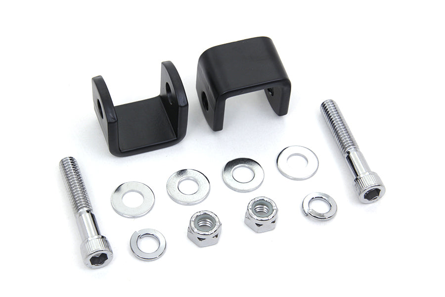 V-Twin 77134 solo seat shock mount bracket set for motorcycle seat and saddlebag installation