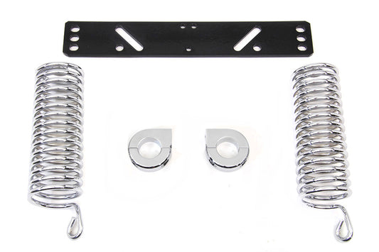 V-Twin 7-inch solo seat spring kit for rigid frames, product hardware shown in detail
