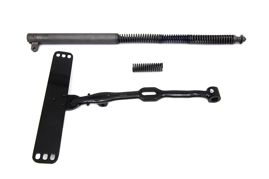 V-Twin black seat post kit and T kit for motorcycle seat and saddlebag installation