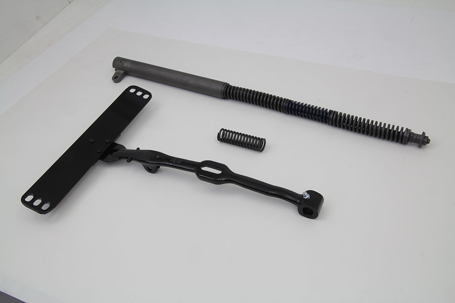 V-Twin black seat post kit and T kit for motorcycle seat and saddlebag installation