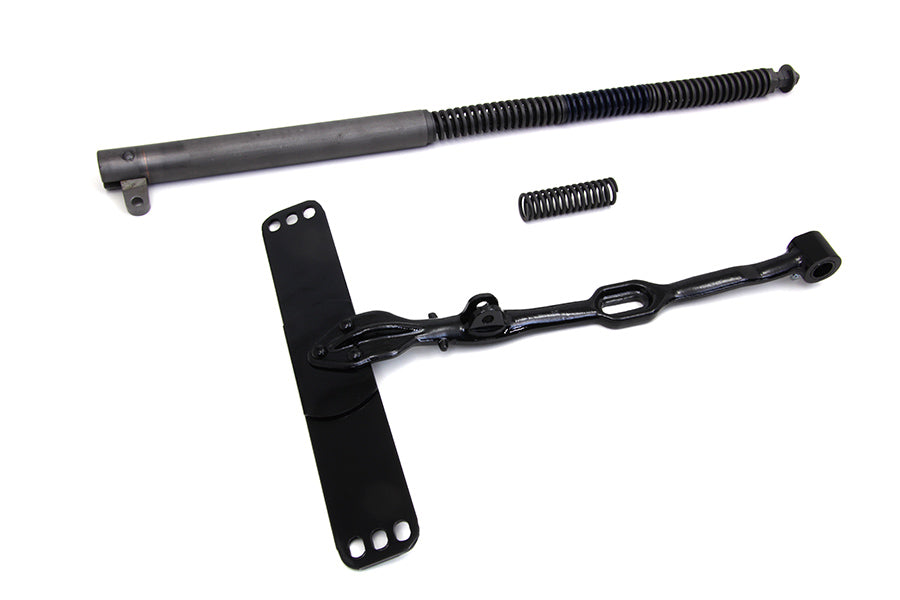 V-Twin black seat post kit and T kit for motorcycle seat and saddlebag installation