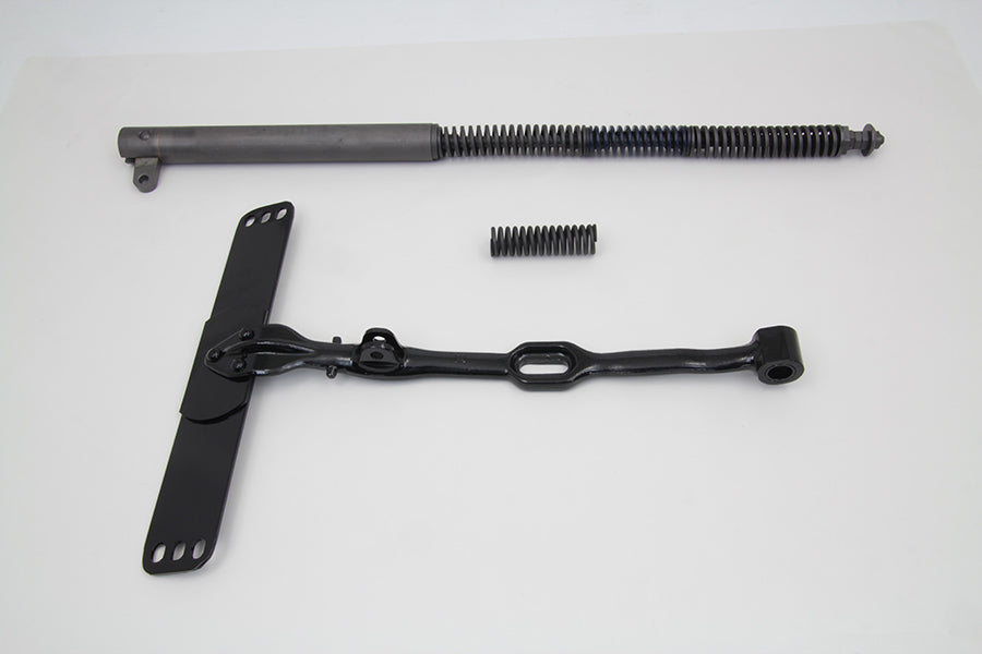 V-Twin black seat post kit and T kit for motorcycle seat and saddlebag installation