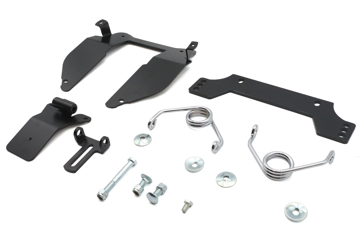 V-Twin M8 black solo seat mount kit for motorcycle seat and saddlebag installation, model 31-1811
