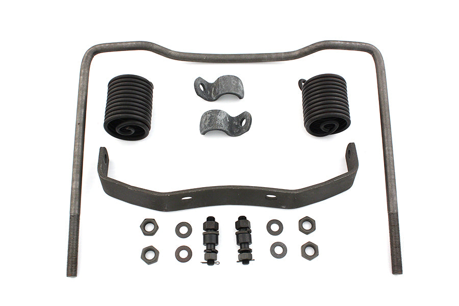 V-Twin 62230 auxiliary seat spring kit for motorcycle seat and saddlebag assembly