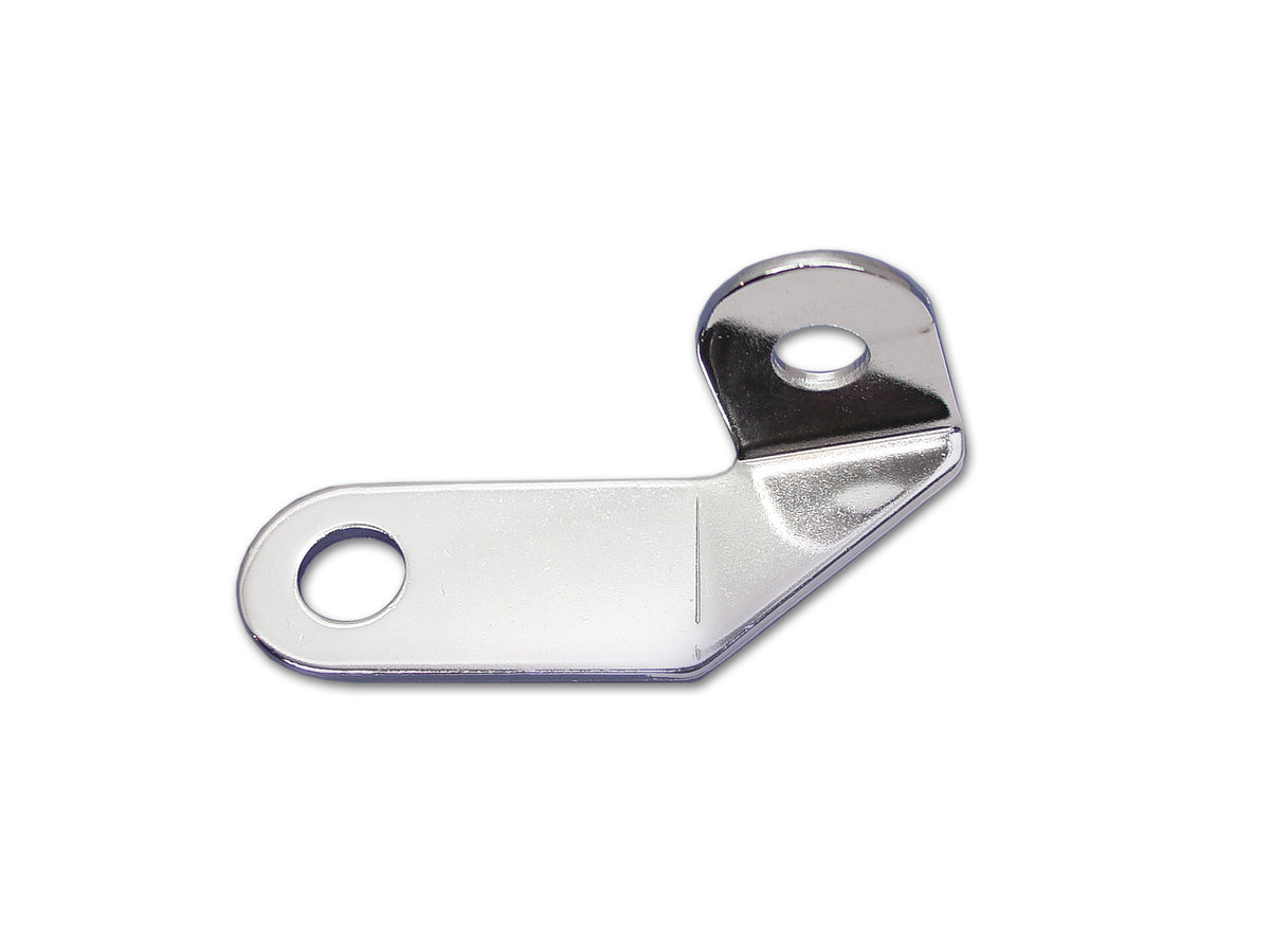 Paughco 741B chrome carburetor choke cable bracket for motorcycle fuel and air systems