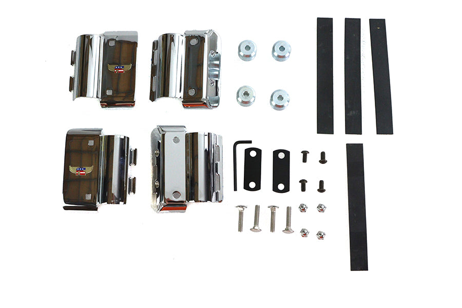 National Cycle KIT-CHK windshield mount kit for Harley-Davidson XL motorcycle, shown with mounting hardware