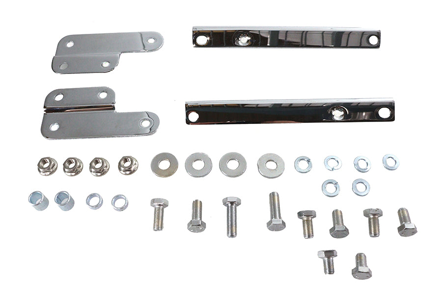 National Cycle KIT-CHQ chrome windshield mount kit for Harley-Davidson FL models