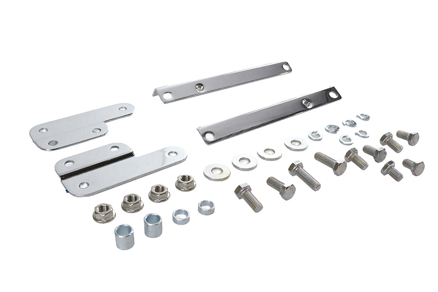 National Cycle chrome windshield mount kit for Harley-Davidson FL models, KIT-CHQ