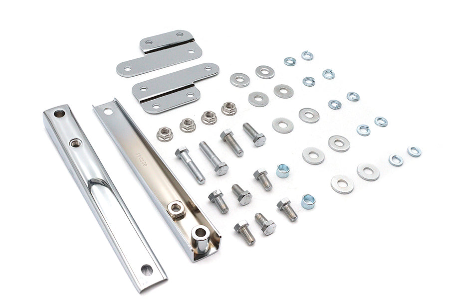National Cycle KIT-CHN windshield mount kit for Harley-Davidson FLSTN, chrome mounting hardware