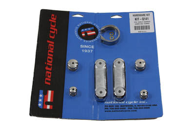National Cycle Switchblade windshield mounting system kit for motorcycle, KIT-Q141, visible hardware components