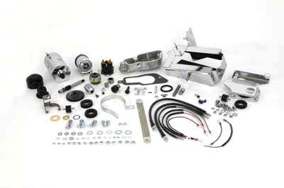 Volt Tech 32-0011 Hitachi chrome electric starter kit with visible starter motor components