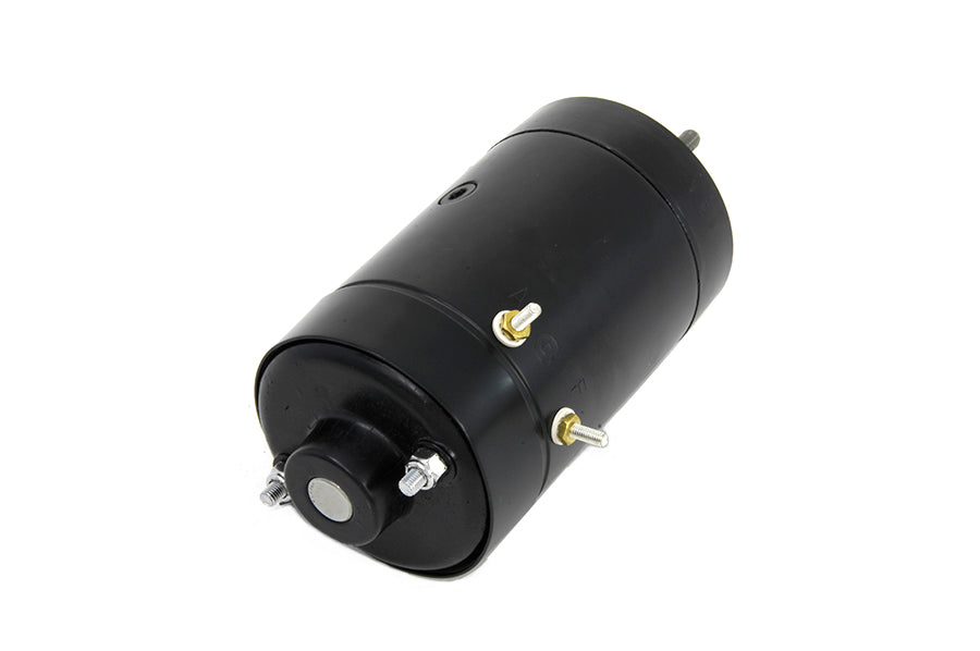 Volt Tech 32-0214 black 6-volt 2-brush generator for 1936–1969 FLH motorcycles