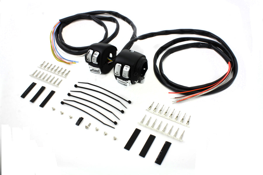 Volt Tech 371014 black handlebar control switch housing kit, handlebar control assembly