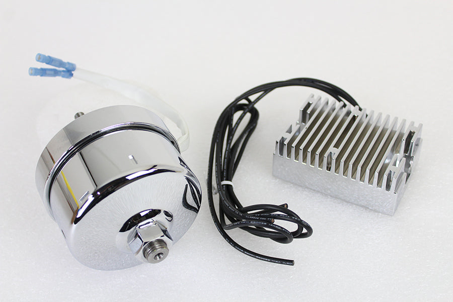 Volt Tech 32-0372 chrome 17 amp alternator generator conversion kit for electrical systems