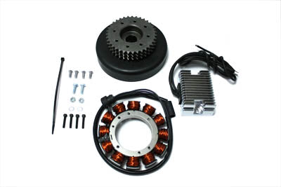 Volt Tech 32-0472 alternator 22 amp charging system kit with electrical components