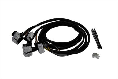 Volt Tech 18-0333C chrome handlebar switch kit for motorcycle electrical controls