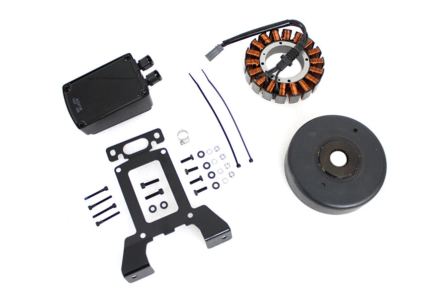 Volt Tech 29900028A-BLACK alternator charging system kit, 54 amp, black electrical component
