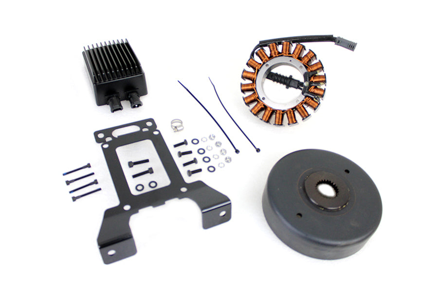 Volt Tech 54 Amp alternator charging system kit, black 29900028A-BLACK electrical component