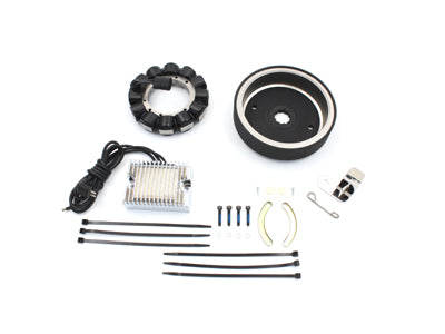 Volt Tech 32-0796 Alternator 22 Amp Charging System Kit for 1970-1979 Harley-Davidson FL