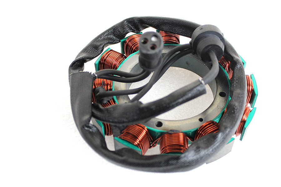 Cycle Electric 21-HAS307 32-amp alternator stator, unmolded electrical component with wiring and connector