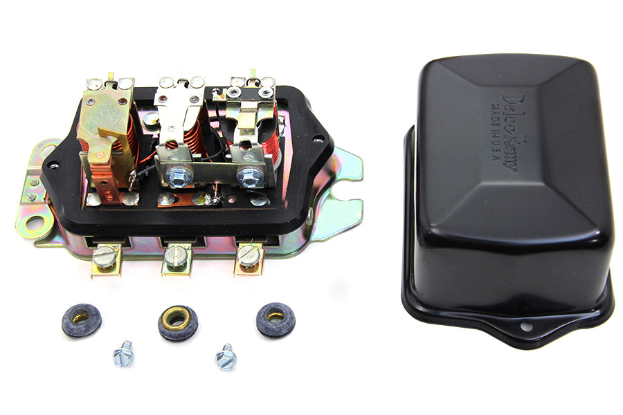 V-Twin 32-0995 Delco Remy Type Black 12 Volt Mechanical Regulator