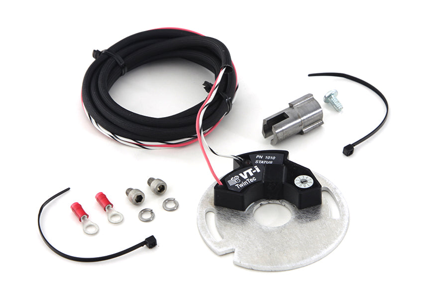 Daytona Twin Tech 1010 electronic ignition system, SKU 32-1036, black control module with wiring connectors