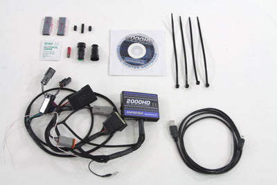 Dyna Tek Dyna 2000 DD2000-HD3EFI ignition module with electrical connector and wiring harness