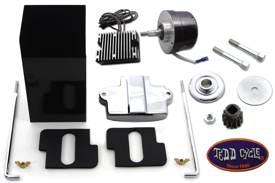 V-Twin 32-1109 Side Valve Black 12 Volt Alternator Generator Conversion Kit