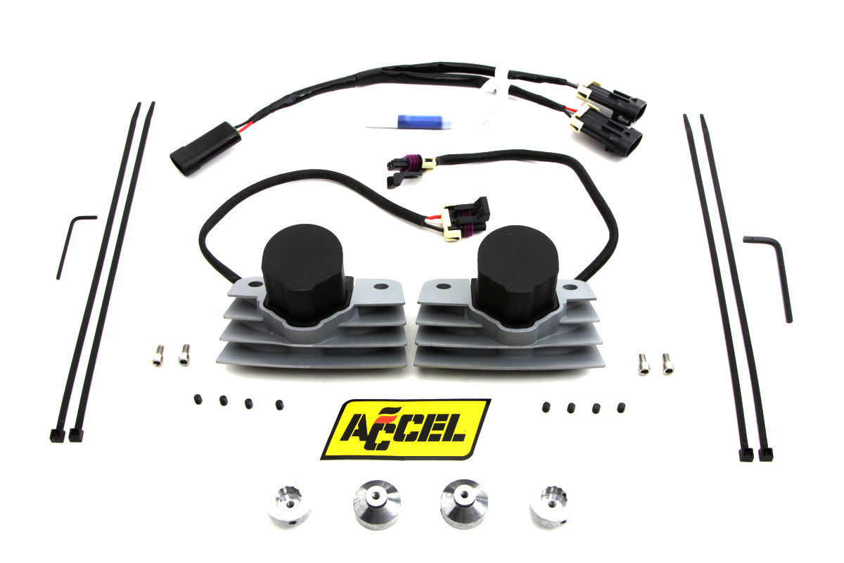 Accel 140411NC Natural Stealth Super Coil Set, electrical ignition coils shown on a white background