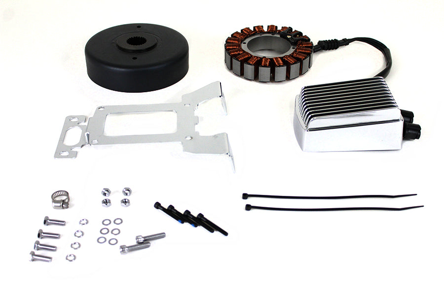 Volt Tech 29900028A-CHR Alternator Charging System Kit, 54 Amp, Chrome