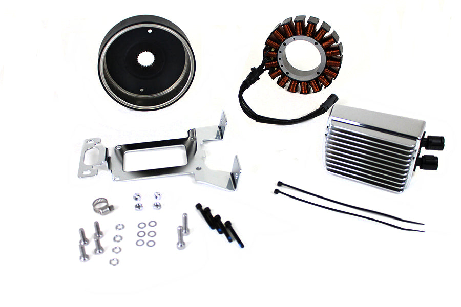 Volt Tech 29900028A-CHR Alternator Charging System Kit, 54 Amp, Chrome