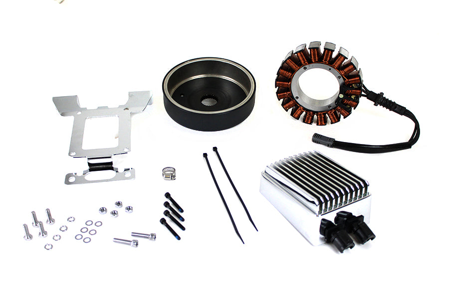 Volt Tech 29900028A-CHR Alternator Charging System Kit, 54 Amp, Chrome