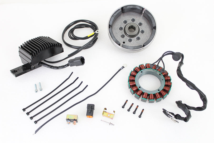 Cycle Electric CE-69S XL three phase alternator kit with electrical components and wiring