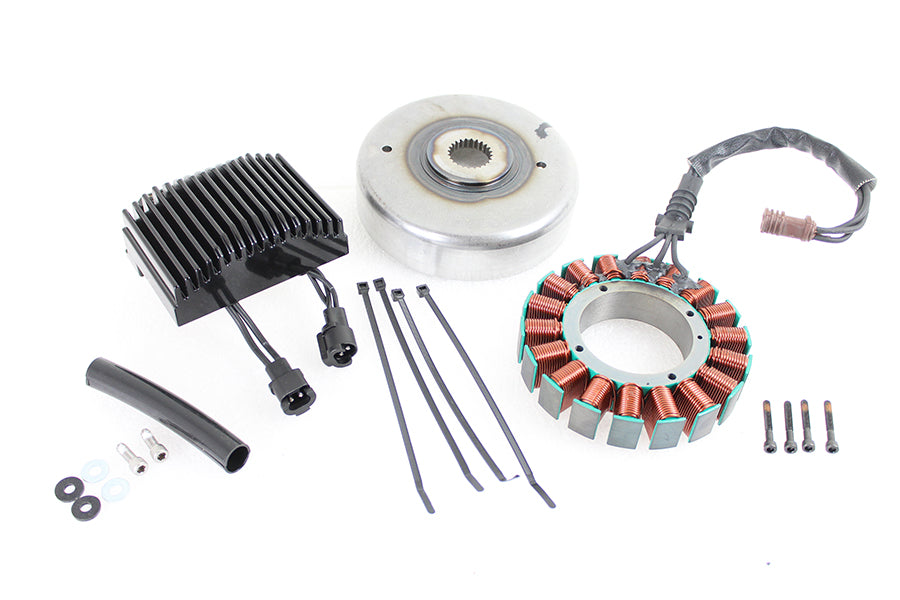Cycle Electric CE-94T-12 FLT 56 Amp three-phase alternator kit with visible electrical components