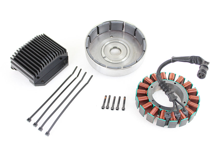 Cycle Electric CE-87T FXD 50 Amp three-phase alternator kit electrical component view
