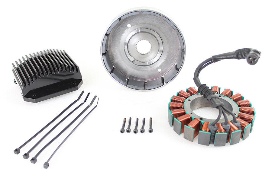 Cycle Electric CE-87T FXD 50 Amp three-phase alternator kit with electrical components