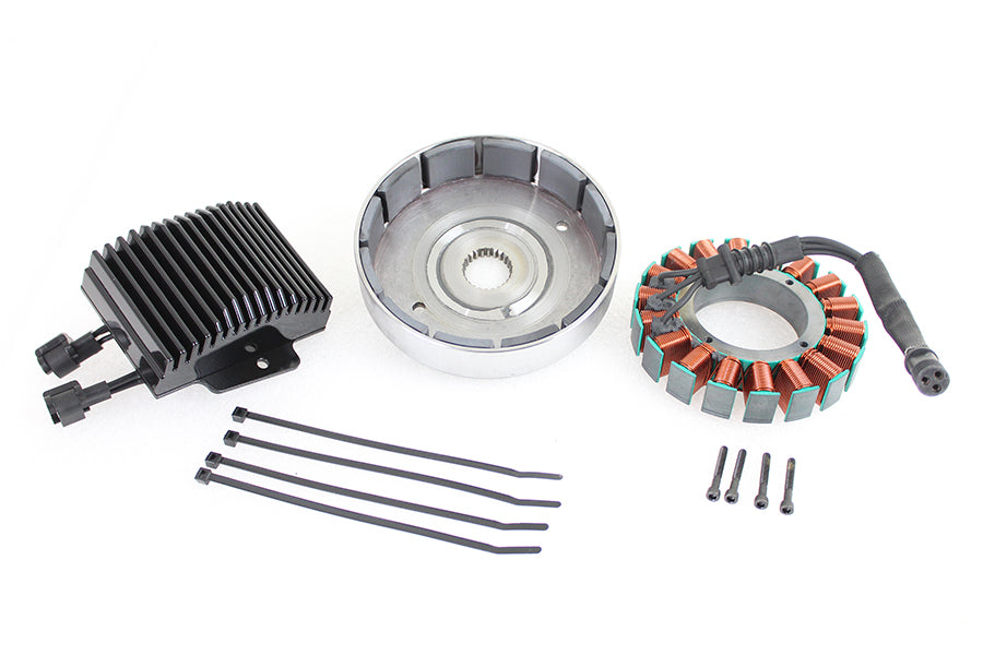 Cycle Electric CE-88T 50 Amp Three Phase Alternator Kit for FXST and FLST Models