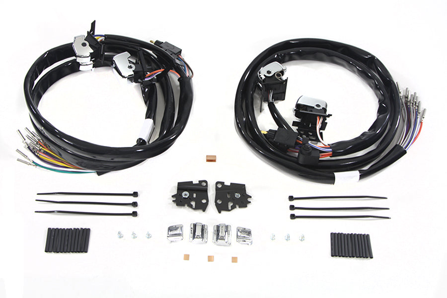 Volt Tech chrome handlebar switch kit H18-0339C+12 for electrical controls