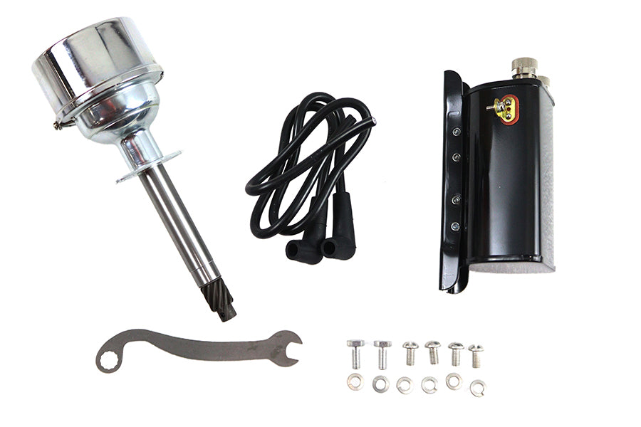 Volt Tech 32-1599 6 volt distributor and coil kit in black