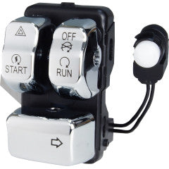 V-Twin 78590 Chrome Right Side Handlebar Control Module, SKU 32-1646