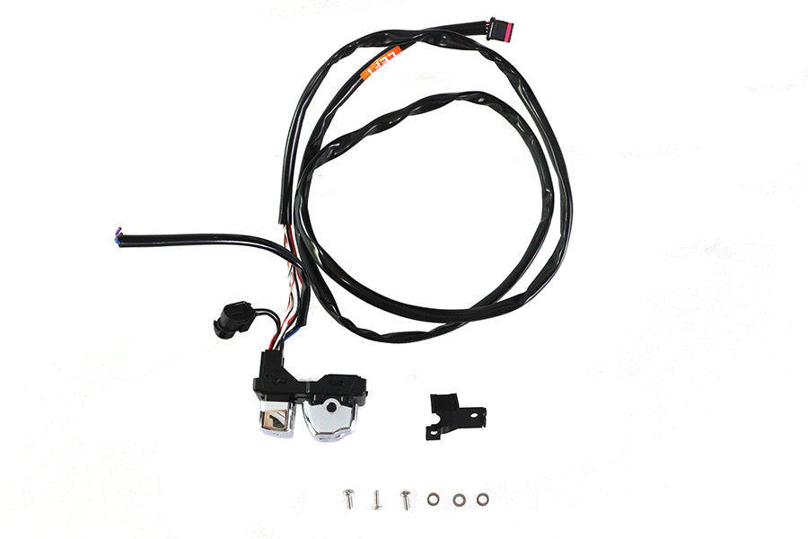 V-Twin 78591 Chrome Left Side Handlebar Control Module, SKU 32-1648