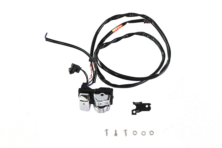 V-Twin 78591 Chrome Left Side Handlebar Control Module, SKU 32-1648