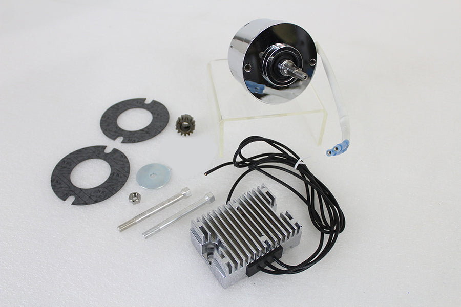 V-Twin chrome 12-volt alternator generator conversion kit, model 32-1676