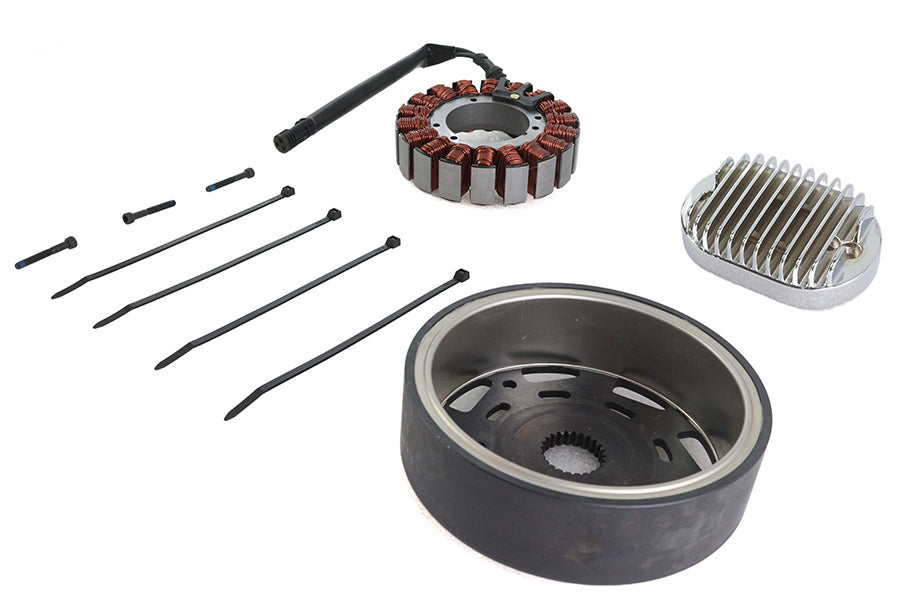 Volt Tech 32-1713 alternator charging system kit with 48 amp electrical components