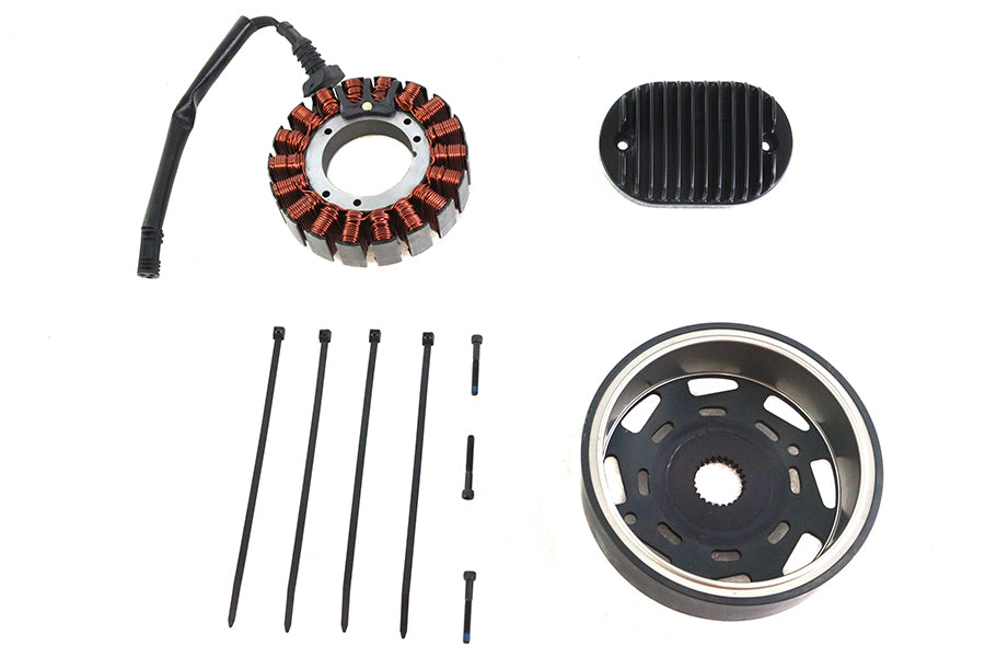 Volt Tech 32-1716 alternator charging system kit with 48 amp electrical components