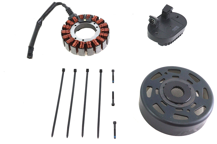 Volt Tech 32-1716 alternator charging system kit with 48 amp electrical components