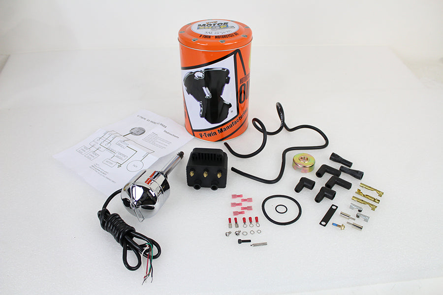 V-Twin 32-1769 V-Fire Single Fire Electronic Ignition Distributor with Coil