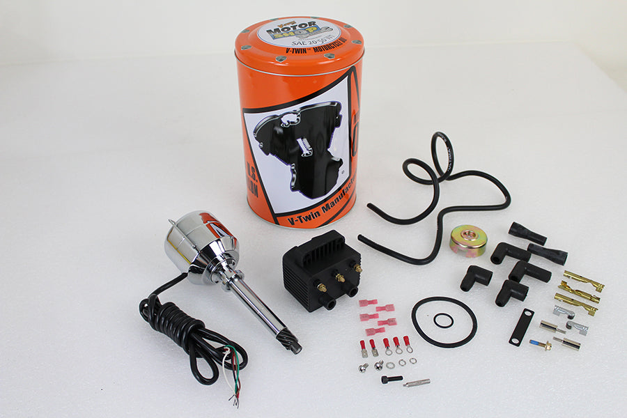 V-Twin 32-1769 V-Fire Single Fire Electronic Ignition Distributor with Coil