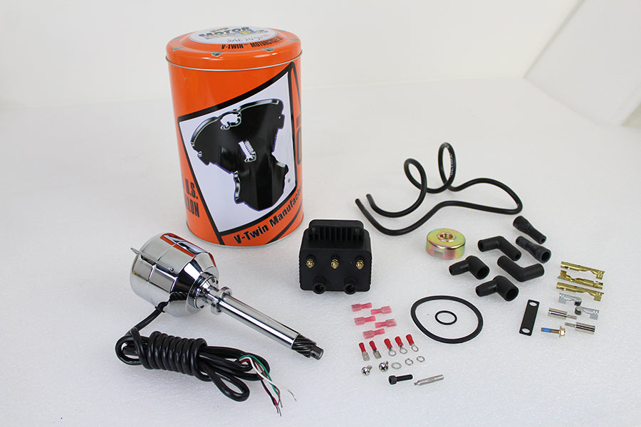 V-Twin 32-1769 V-Fire Single Fire Electronic Ignition Distributor with Coil